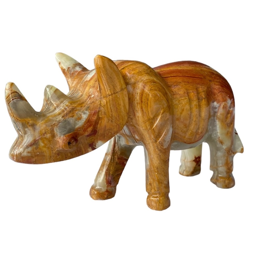 Vintage Stone Rhinoceros